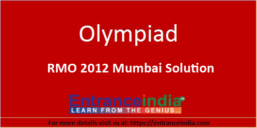 RMO 2012 Mumbai Solution