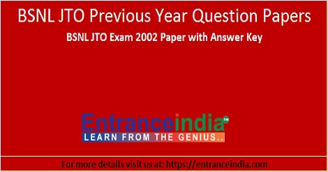 BSNL JTO 2002 question paper